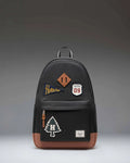 HERSCHEL HERITAGE BAKCPACK PATCHES BLACK
