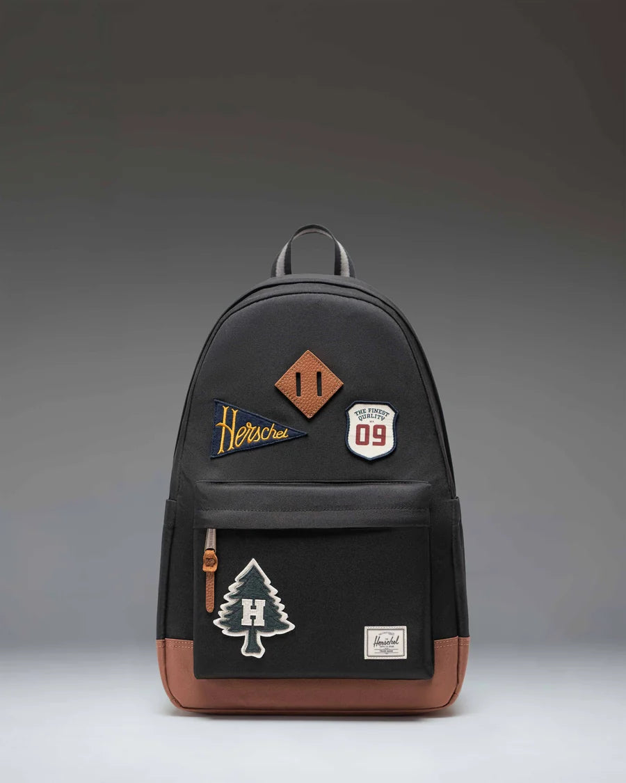 HERSCHEL HERITAGE BAKCPACK PATCHES BLACK