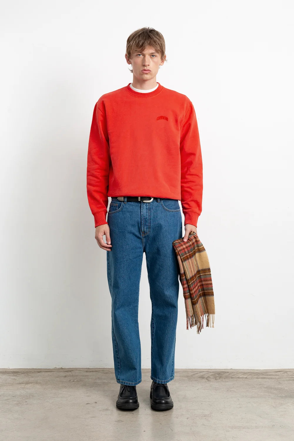 EDMMOND CORE LOGO CREWNECK PLAIN RED