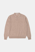 EDMMOND WOOL POLO PLAIN TAN
