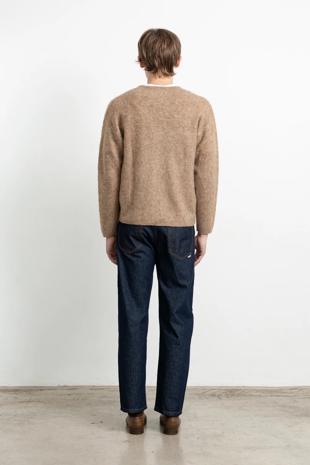 EDMMOND ROMBÉ CARDIGAN PLAIN BROWN