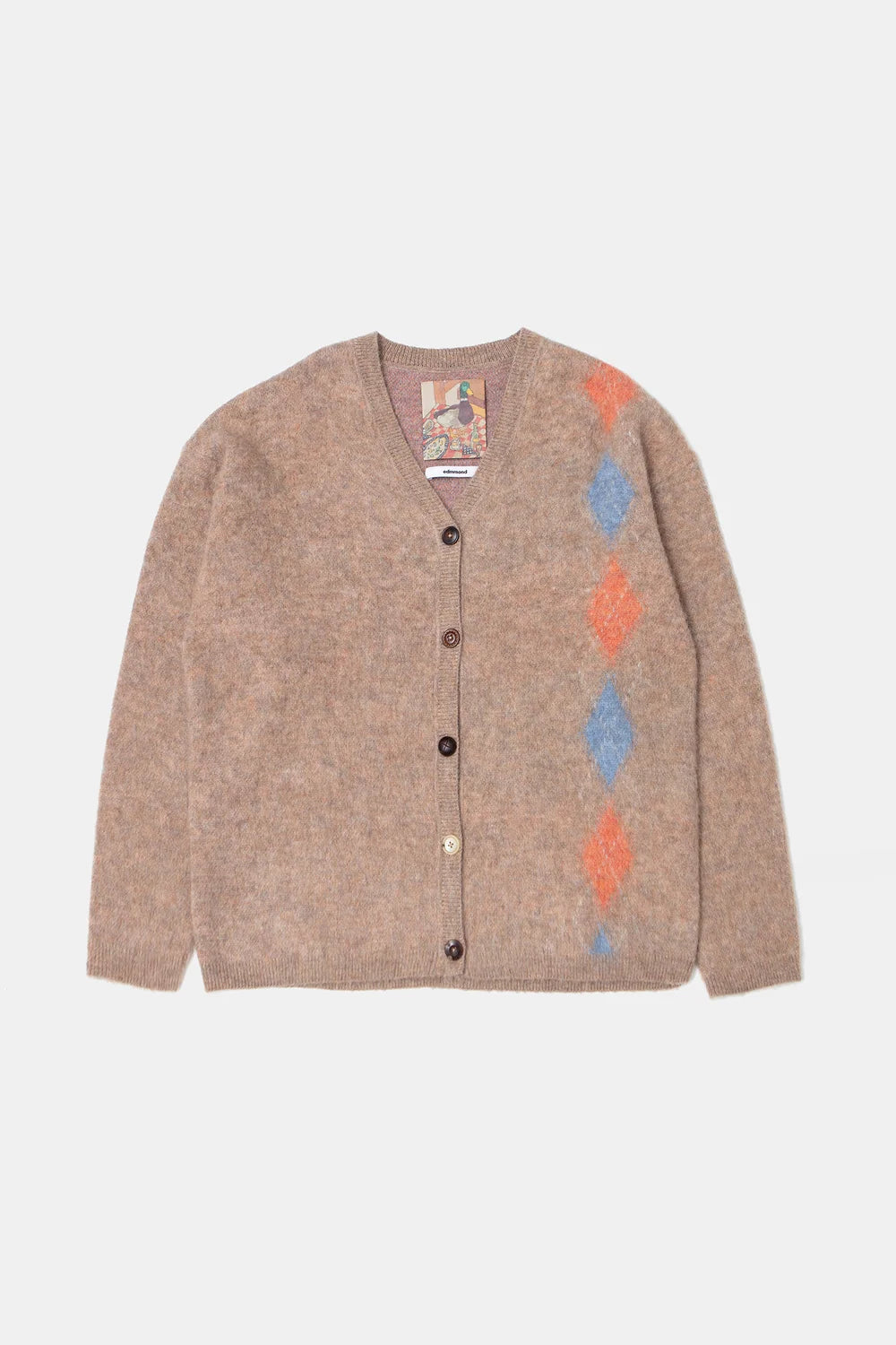 EDMMOND ROMBÉ CARDIGAN PLAIN BROWN