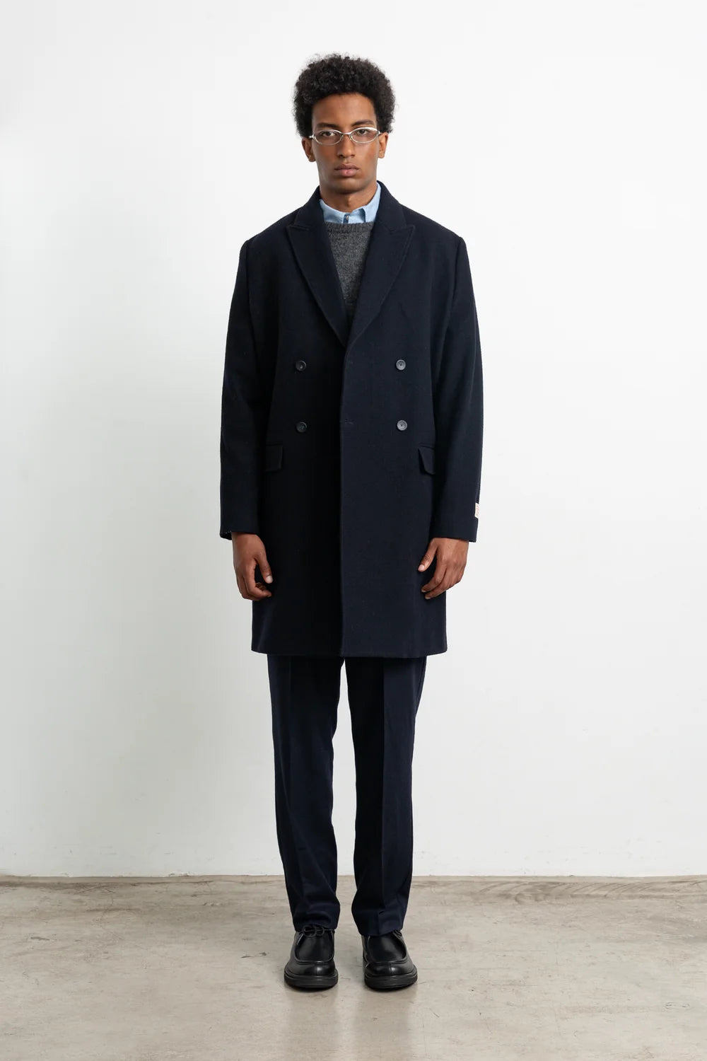 EDMMOND LEGACY COAT PLAIN NAVY