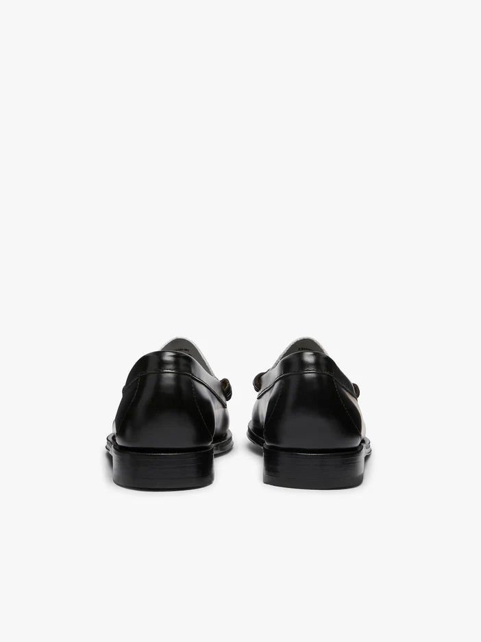 G.h. Bass Penny Weejuns Larson Penny Pelle bianca e nera