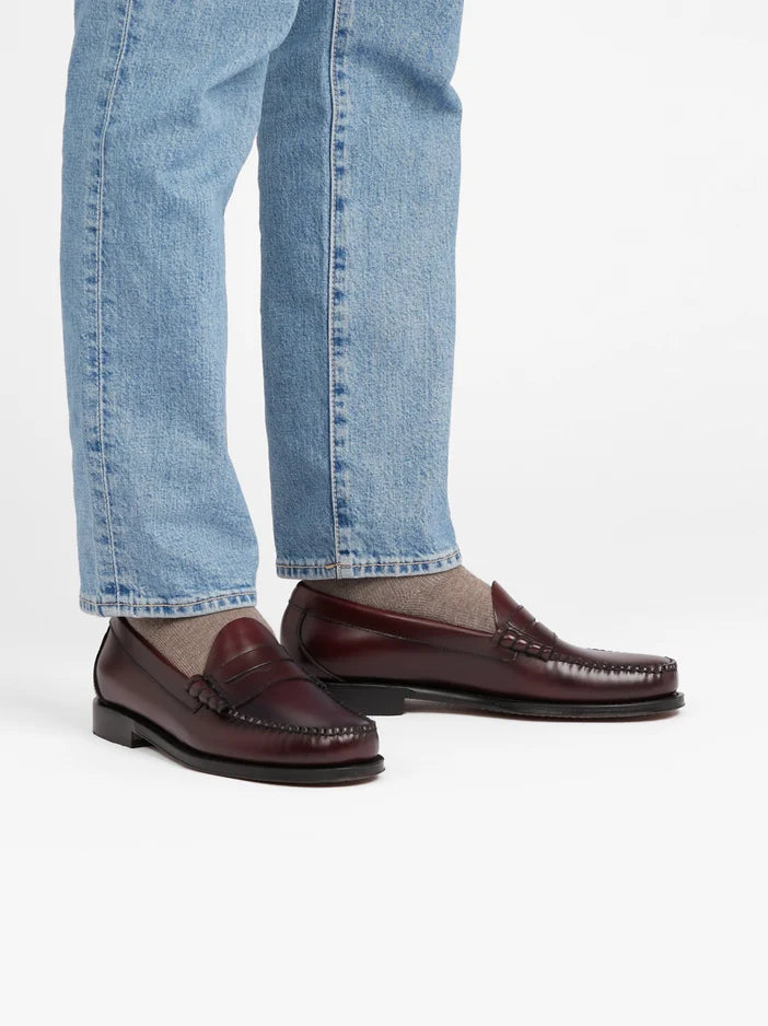 G.h. Bass Penny Weejuns Larson Penny Pelle color vino