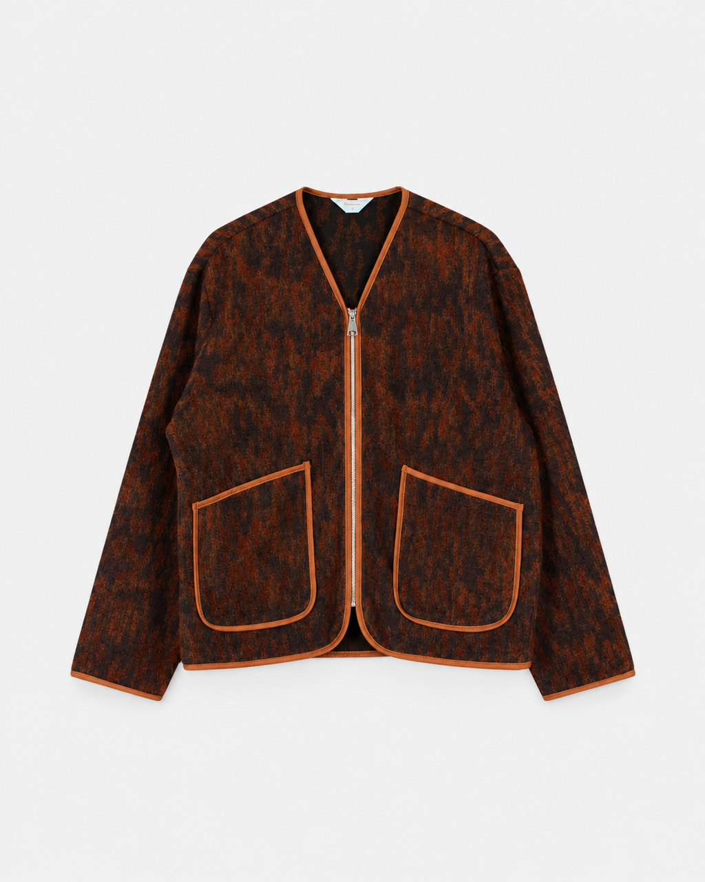 Wooden Cameron zip maculato