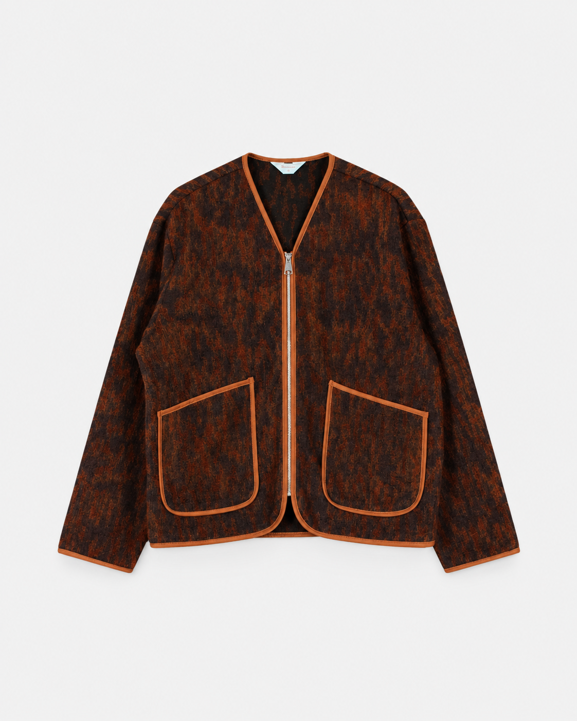 Wooden Cameron zip maculato