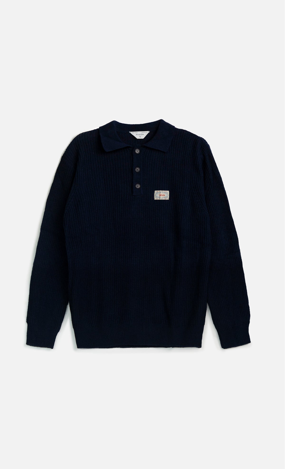 Wooden Polo in Lana Mark – Blu