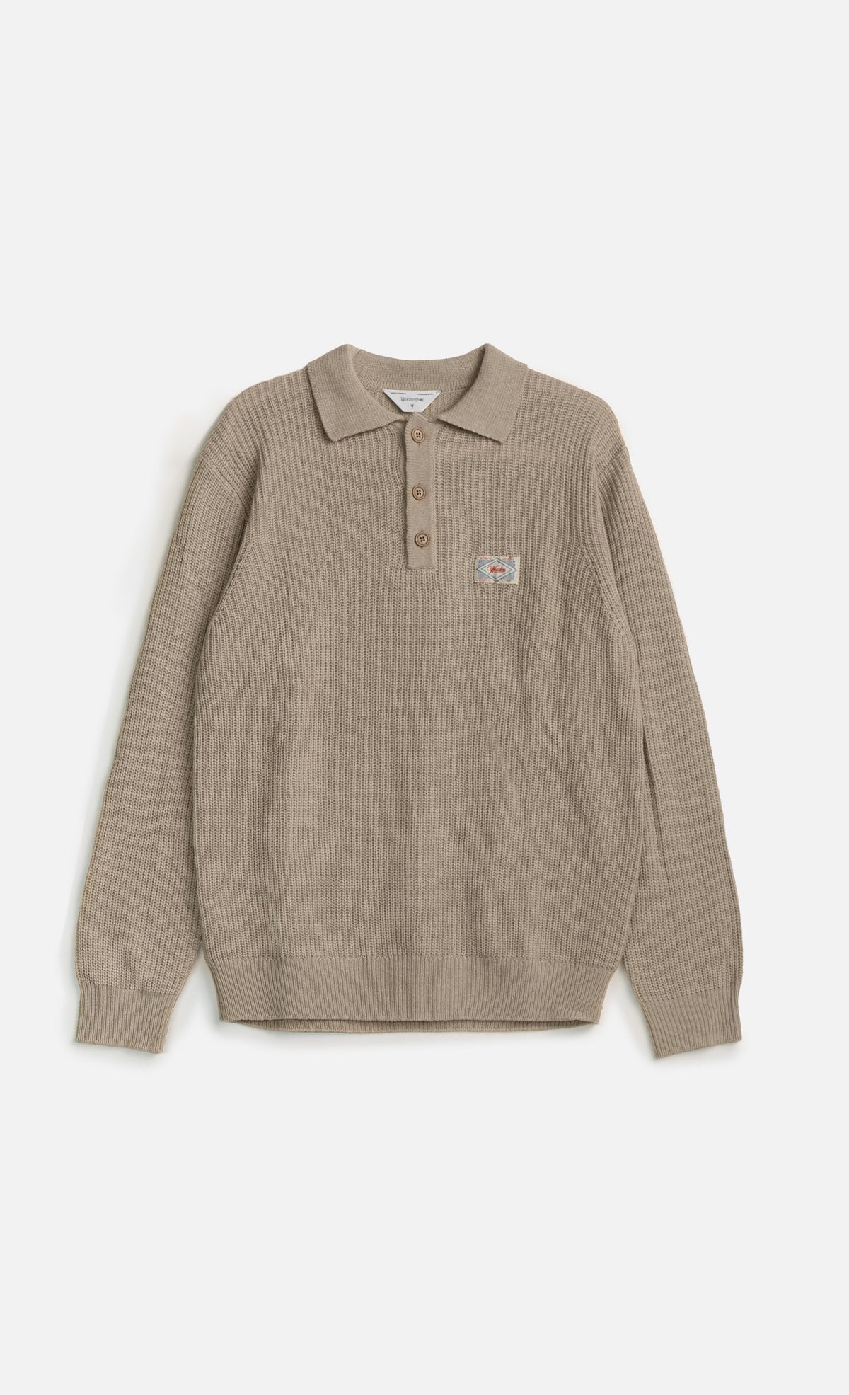 Wooden Polo in Lana Mark – Beige