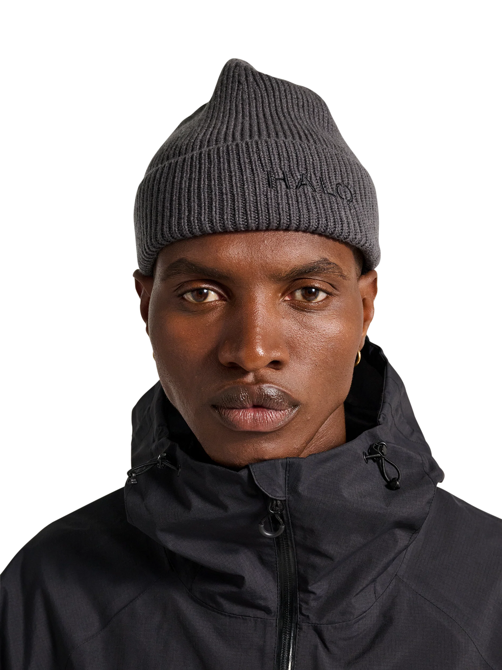 HALO WOOL RIB BEANIE BROWN (CAPERS)