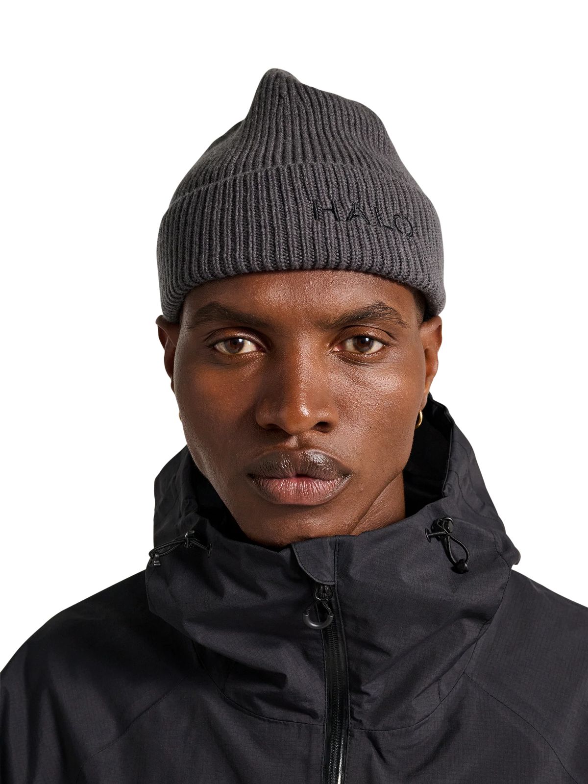 HALO WOOL RIB BEANIE BROWN (CAPERS)