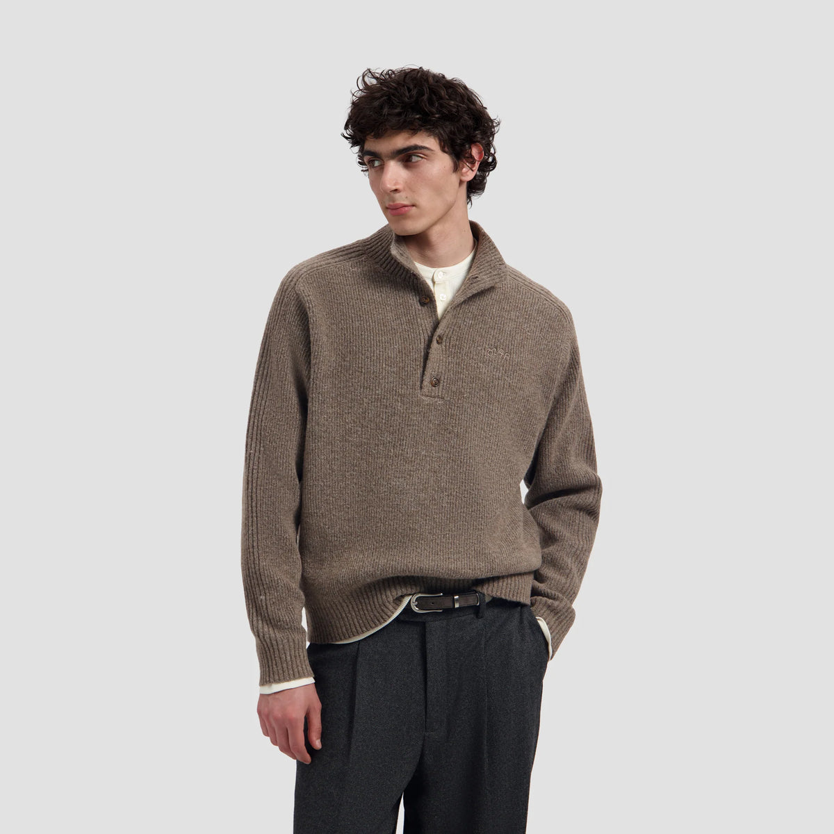 OLAF HUSSEIN KNITTED MOCK NECK - TREEHOUSE