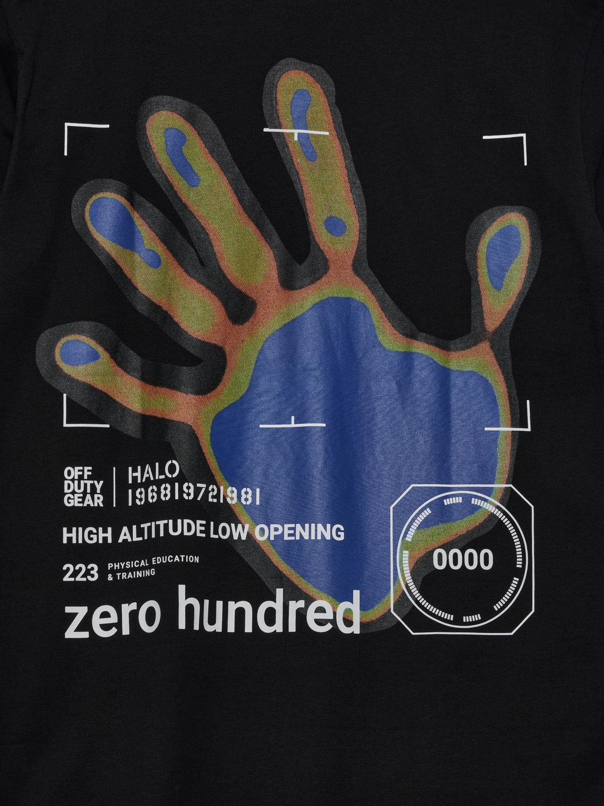 HALO GRAPHIC T-SHIRT BLACK/SURF THE WEB