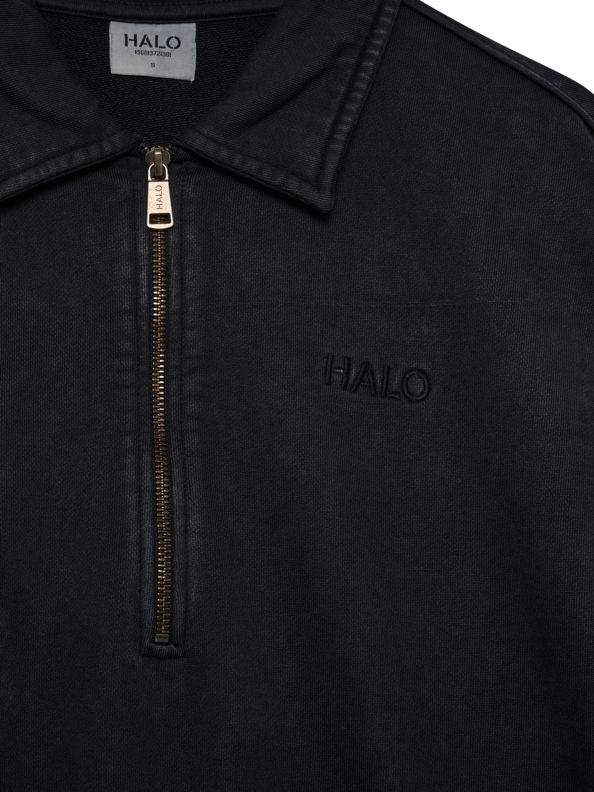 HALO BOXY POLO SWEAT BLACK