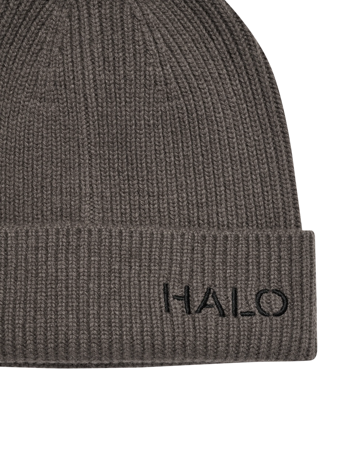 HALO WOOL RIB BEANIE BROWN (CAPERS)