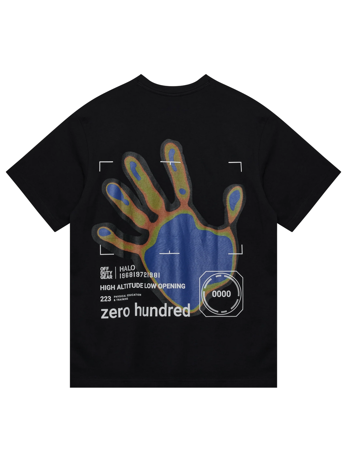 HALO GRAPHIC T-SHIRT BLACK/SURF THE WEB