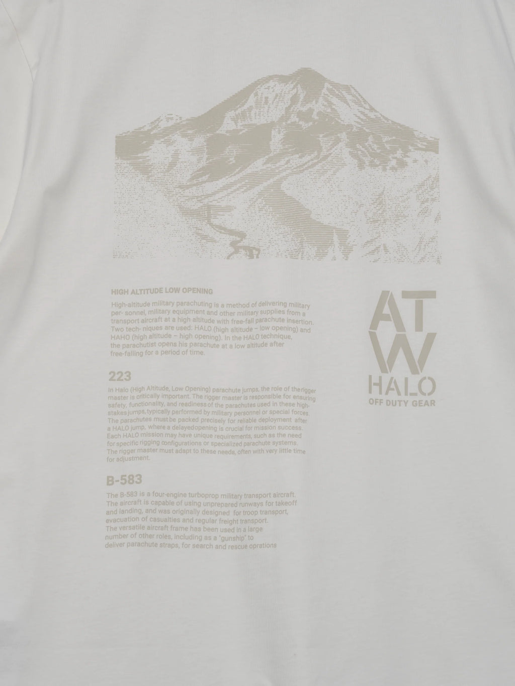 HALO GRAPHIC T-SHIRT MARSHMALLOW/BRIGHT WHITE