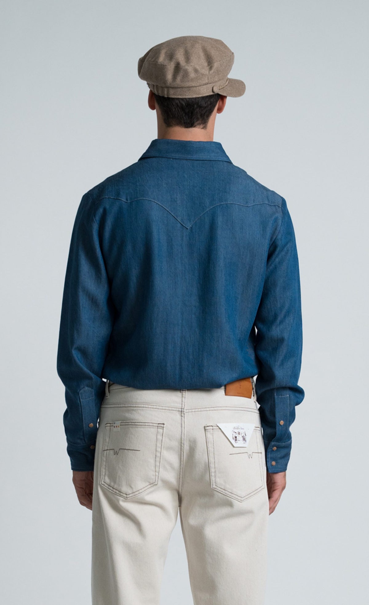 Wooden Camicia Rodeo – Blue Denim Wash