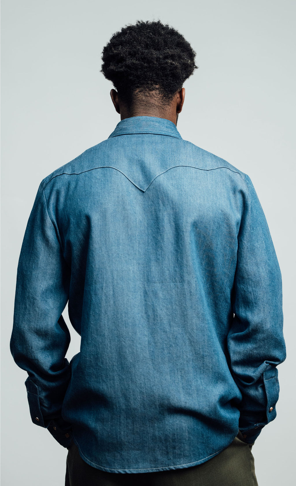 Wooden Camicia Rodeo – Blue Denim Wash