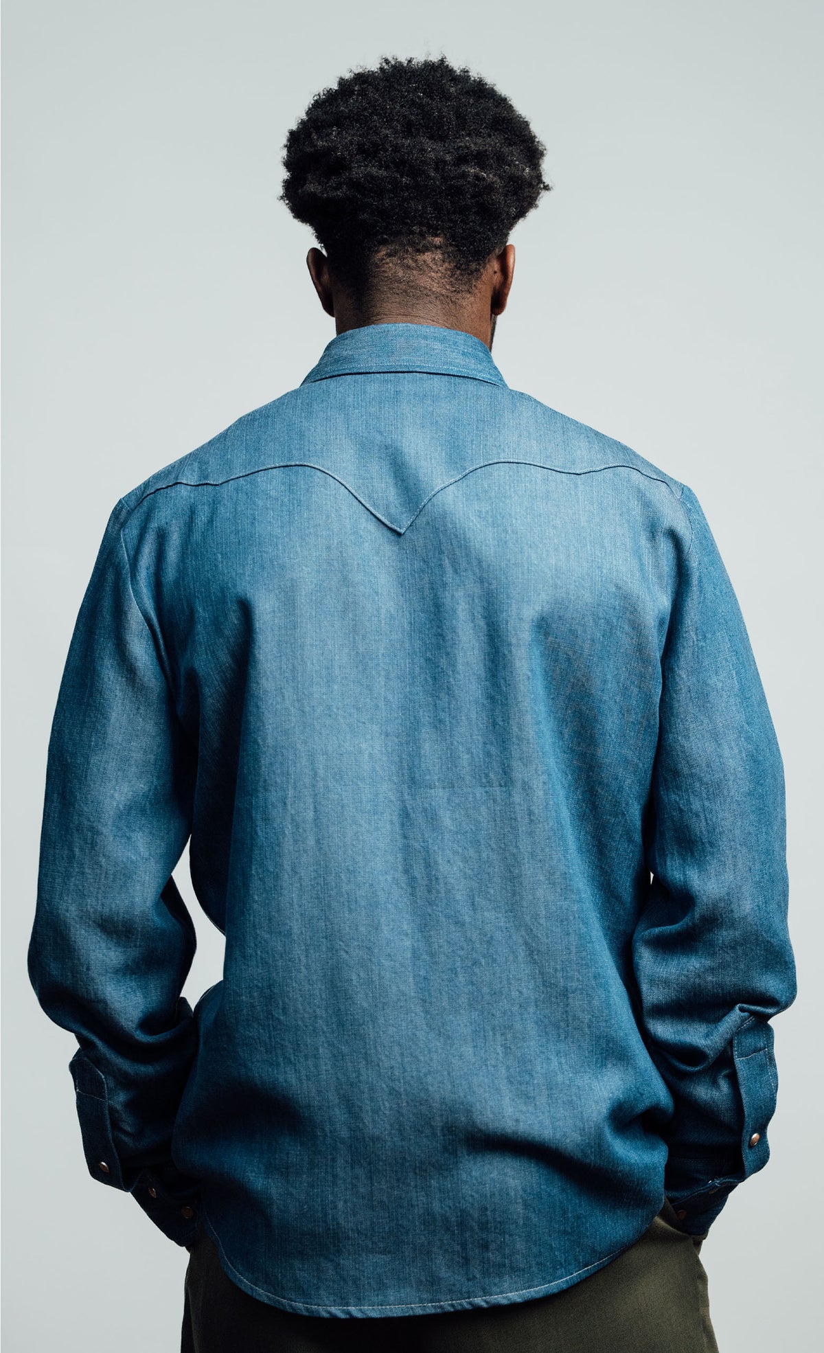 Wooden Camicia Rodeo – Blue Denim Wash