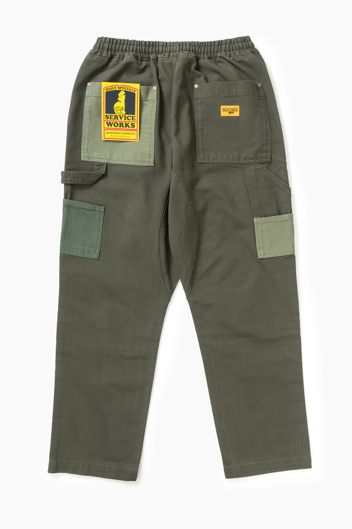Service Works Patchwork Utility Chef Pants - Green