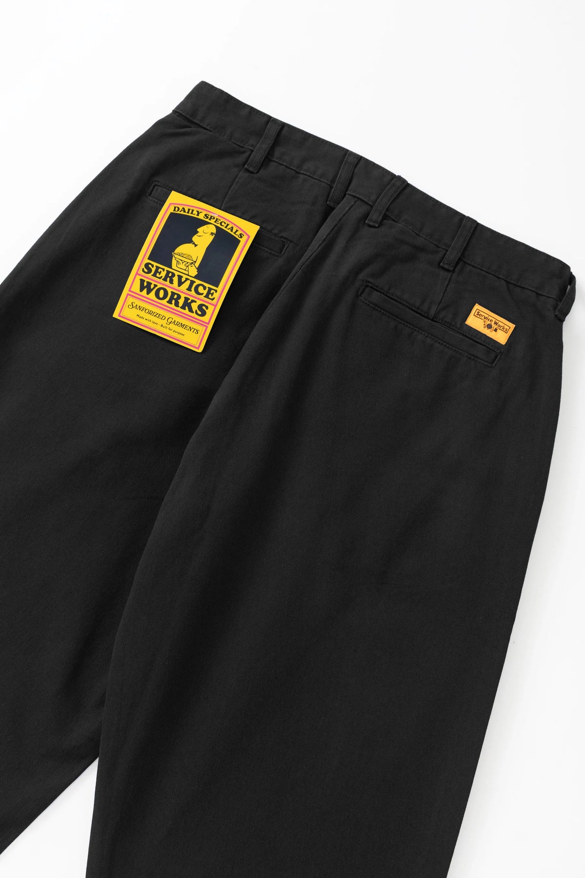 Service Works Twill Part Timer Pants - Black
