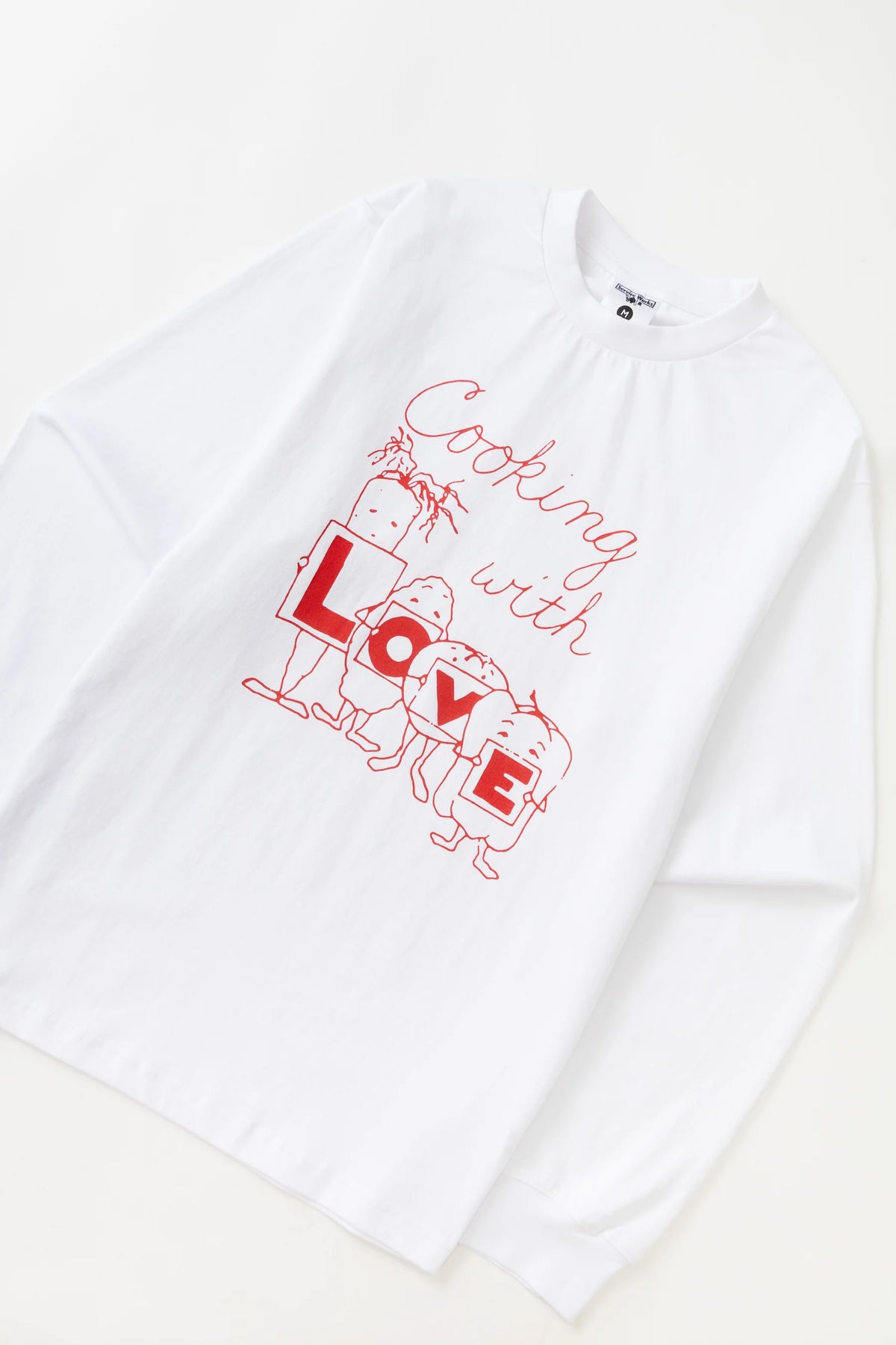 Service Works L O V E Long Sleeve Tee - White