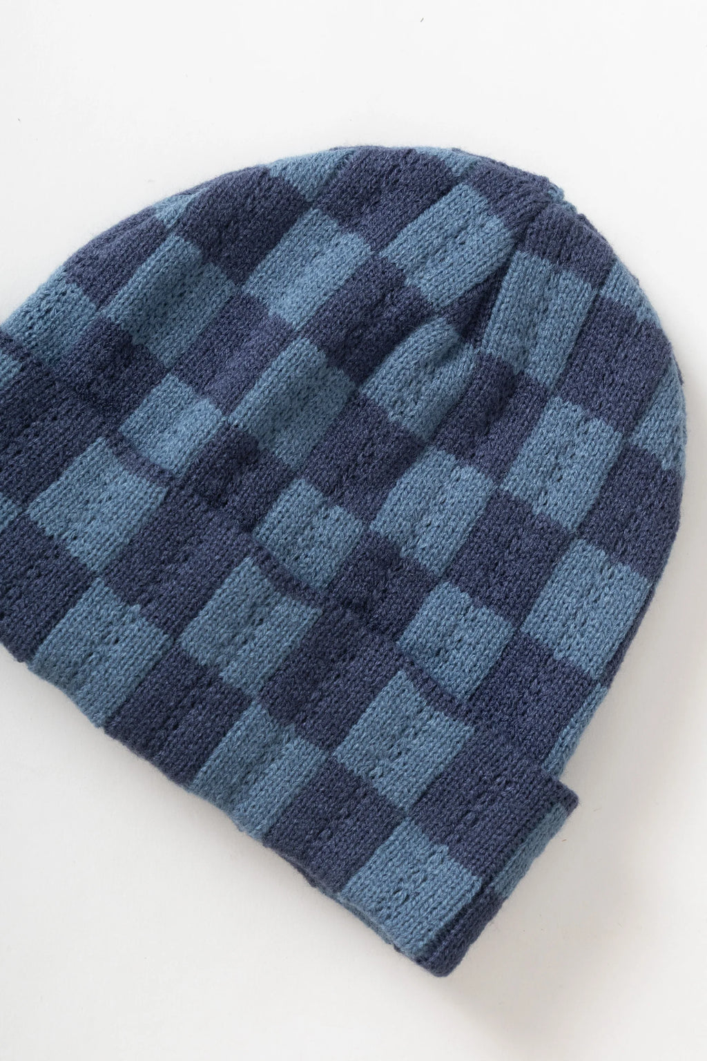 Service Works Chunky Check Beanie - Navy