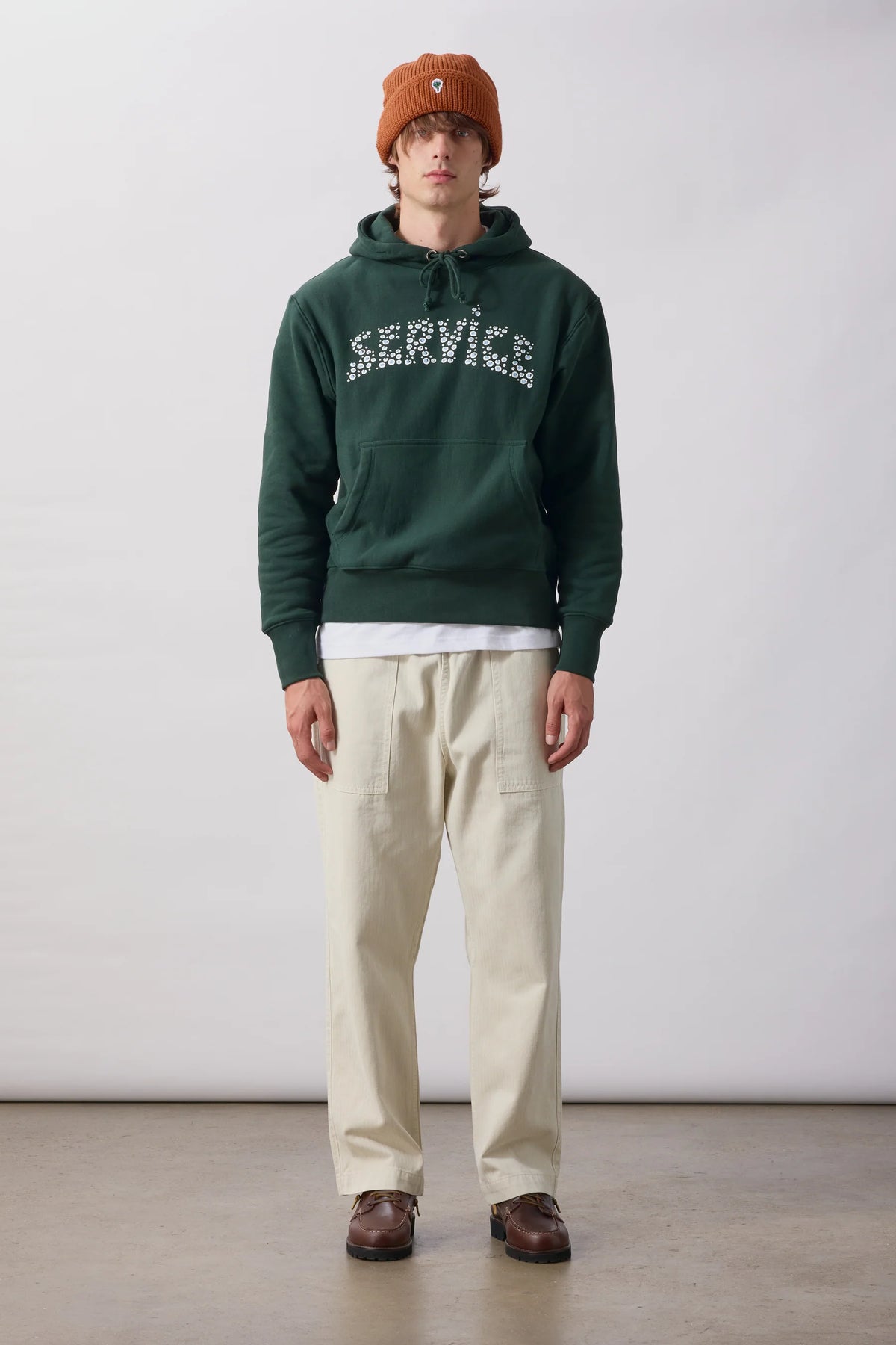 Service Works Pigment Herringbone Chef Pants - Bone