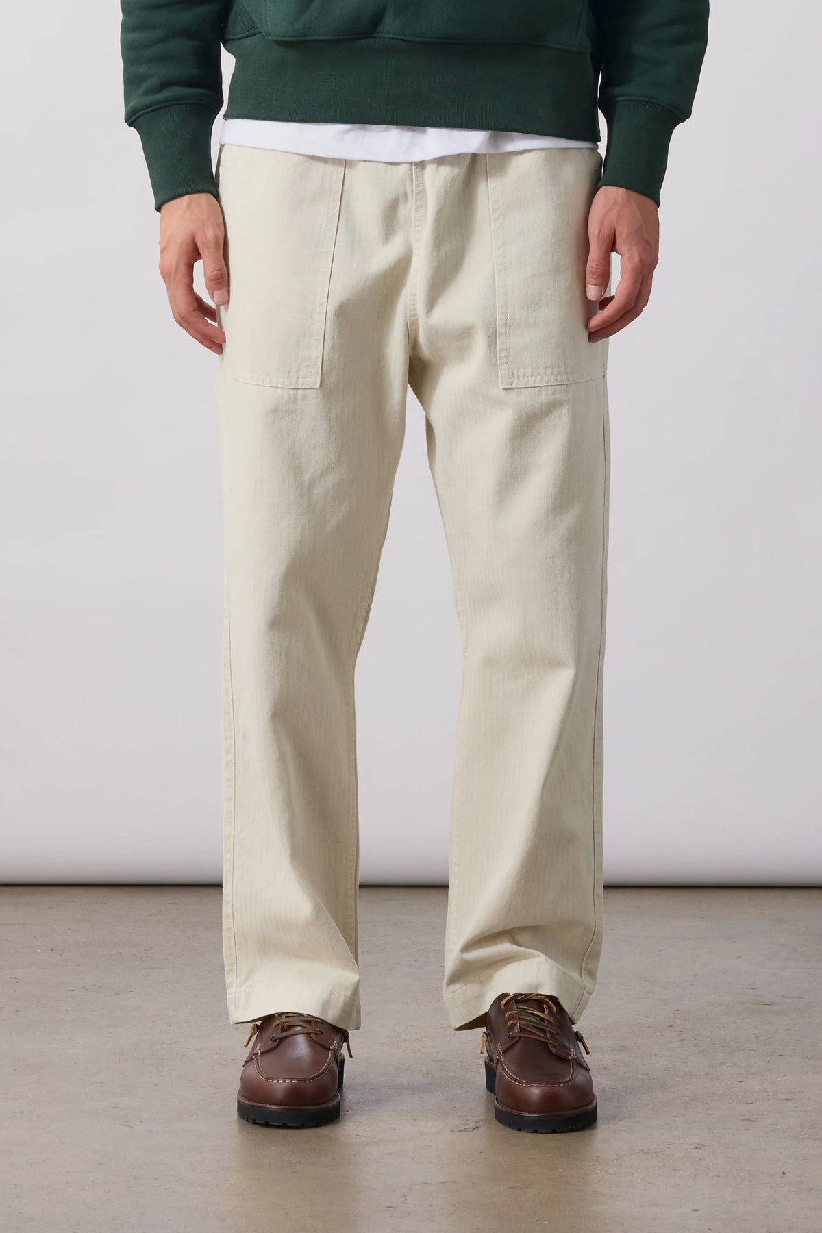 Service Works Pigment Herringbone Chef Pants - Bone