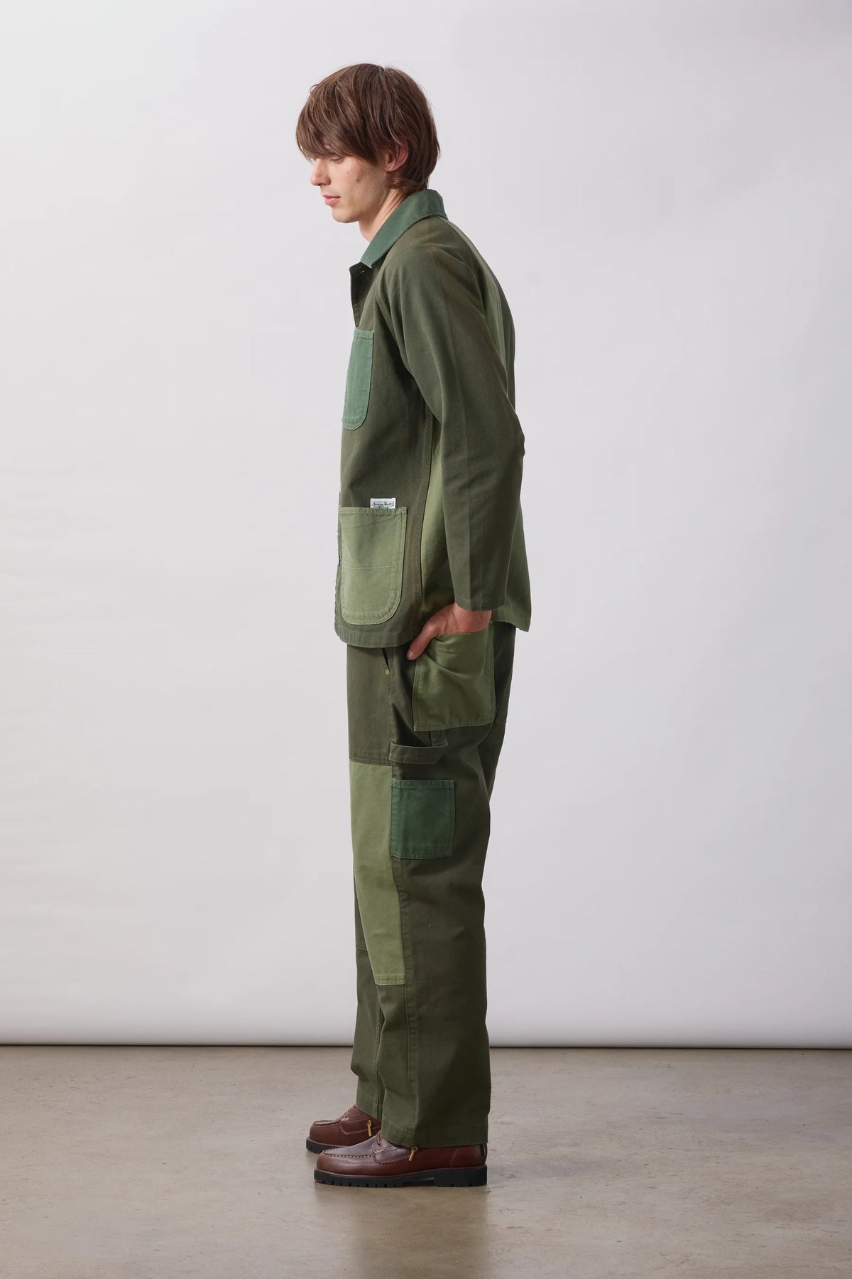 Service Works Patchwork Utility Chef Pants - Green