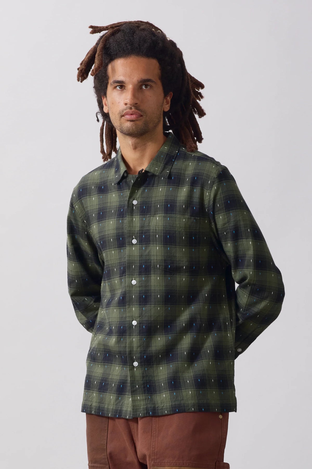 Service Works Drag Stitch Resort Shirt - Olive