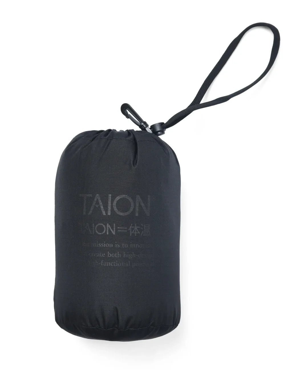 TAION MILITARY ZIP V NECK DOWN VEST D.NAVY (HARD SHELL)