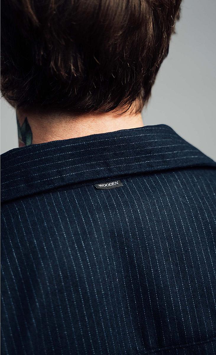 Wooden Balera Jacket - Blu Gessato