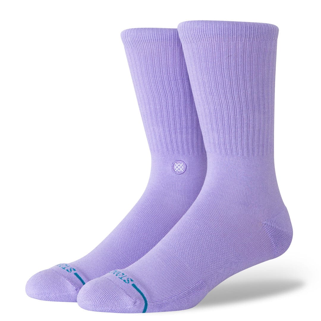 STANCE ICON CREW SOCK NEONPURPLE