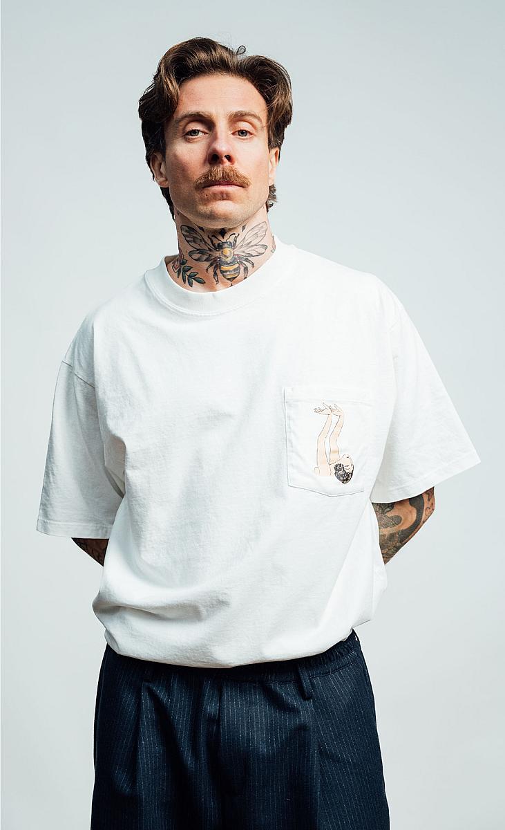 Wooden T-Shirt Crop Woman – Bianco