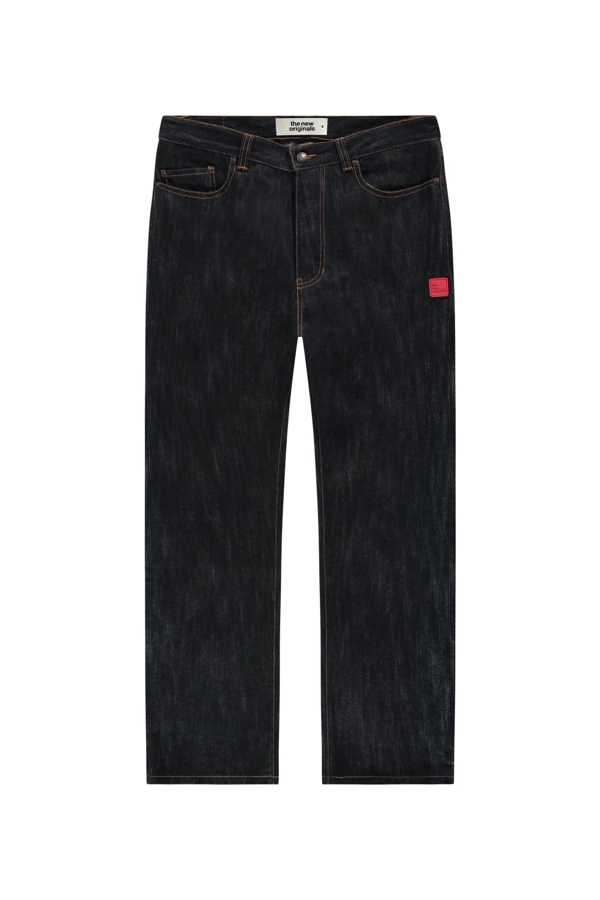 9-Dots Relaxed Jeans | Slub denim