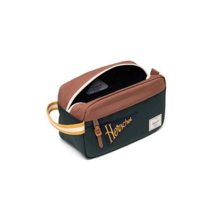 HERSCHEL CHAPTER TRAVEL KIT PATCHES GREEN GAL