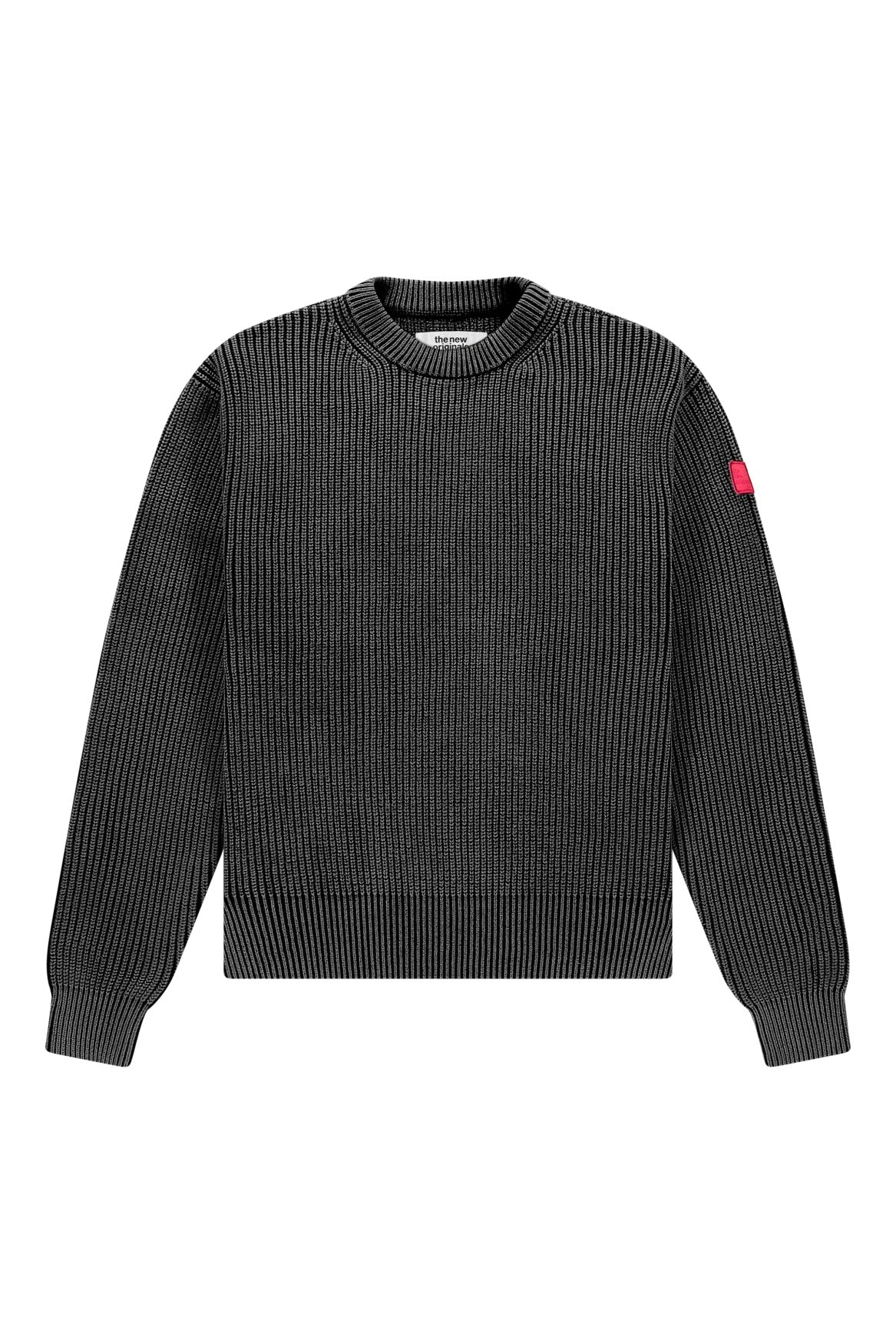 The new originals fisherman rib knit crewneck black